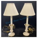 Pair of Lenox porcelain lamps