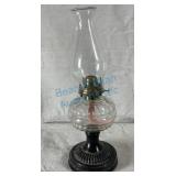 Oil lamp with tin base