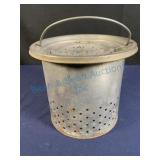 Vintage minnow bucket