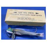 NOS Gee Wiz Frog Fishing Lure with Original Box