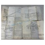 Vintage house blueprints