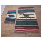 Set of 2 Handwoven Southwestern Rugs