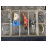 Fishing flies, accessories, reels