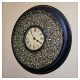 27" Modern Metal Wall Clock