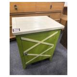 Small green painted cabinet