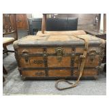 Antique steamer trunk