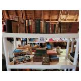 Books - mostly vintage - w/ 15" wooden letter.....