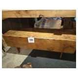 Wooden bench 16" t x 44" x 13"