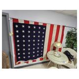 Enormous, vintage 48 star US flag 7