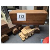 Handmade wooden semi truck 24" l & ...