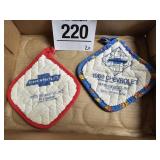 Vintage Chevrolet theme pot holders (2)