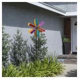 Alpine Corporation Outdoor Wind Spinner Stake Yard