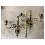 Brass wall sconces