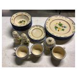 Metlox pottery hand painted 19 pieces