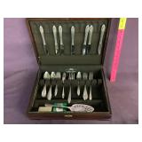 Flatware w/chest (has keys )