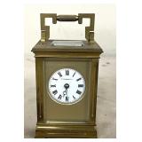 Brass Carraige Clock T. Kirkpatrick 5"H