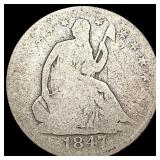 1847-O Seated Liberty Half Dollar NICELY