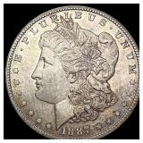 1887-S Morgan Silver Dollar NEARLY UNCIRCULATED