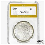 1885 Morgan Silver Dollar PGA MS65