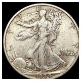 1934-S Walking Liberty Half Dollar NEARLY