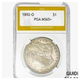1892-O Morgan Silver Dollar PGA MS65+