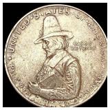 1920 Pilgrim Half Dollar NEARLY UNCIRCULATED