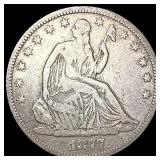 1877-CC Seated Liberty Half Dollar LIGHTLY