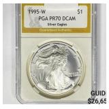 1995-W American Silver Eagle PGA PR70 DCAM