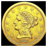 1843-O $2.50 Gold Quarter Eagle NEARLY