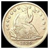 1839 Seated Liberty Half Dime CLOSELY