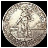 1903 US Philippines 20 Centavos Silver Coin