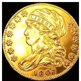 1807 Bust Left $5 Gold Half Eagle