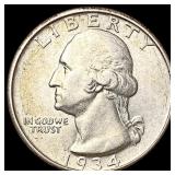 1934-D Washington Silver Quarter CLOSELY