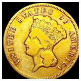 1874 $3 Gold Piece LIGHTLY CIRCULATED