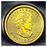 2015 Canada 1/20oz Gold Dollar SUPERB GEM BU