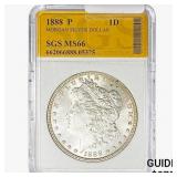 1888-P Morgan Silver Dollar SGS MS66