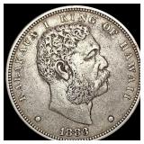 1883 Kingdom of Hawaii Dollar LIGHTLY CIRCULATED