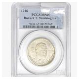 1946 Booker T Half Dollar PCGS MS65