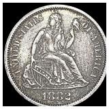 1882 Seated Liberty Dime NEARLY UNCIRCULATED