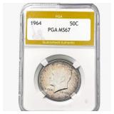 1964 Kennedy Half Dollar PGA MS67