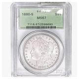 1880-S Morgan Silver Dollar PCGS MS67