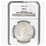 1878-S Morgan Silver Dollar NGC MS63