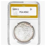 1899-S Morgan Silver Dollar PGA MS62