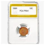 1889 Seated Liberty Dime PGA PR64