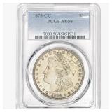 1878-CC Morgan Silver Dollar PCGS AU50