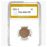 1931-S Wheat Cent PGA MS64 RB