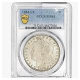 1884-CC Morgan Silver Dollar PCGS MS63