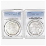 [2] 1882 & 1900 Morgan Silver Dollar PCGS MS63