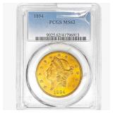 1894 $20 Gold Double Eagle PCGS MS62