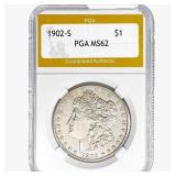 1902-S Morgan Silver Dollar PGA MS62